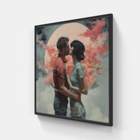 Romantic Emotion Devotion-Canvas-artwall-20x20 cm-Black-Artwall