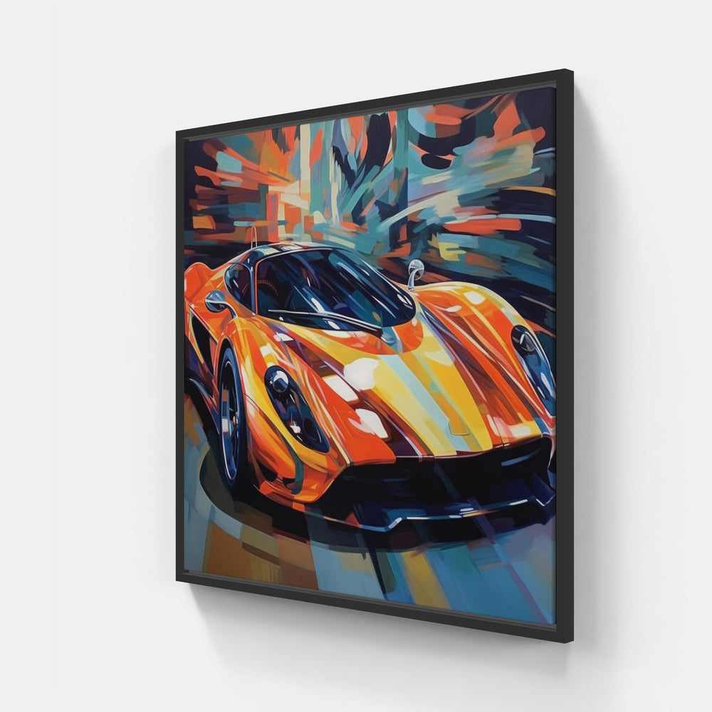 Motorized Masterpiece-Canvas-artwall-20x20 cm-Black-Artwall