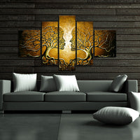 Gold Kiss Contemporary Painting