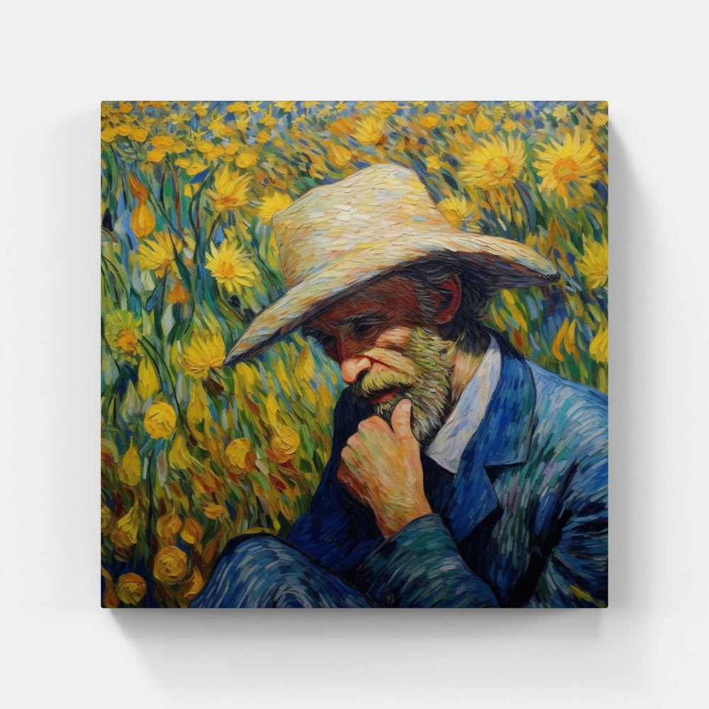Van Gogh's Radiant Sun-Canvas-artwall-Artwall