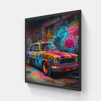 Car Culture Canvas-Canvas-artwall-20x20 cm-Black-Artwall