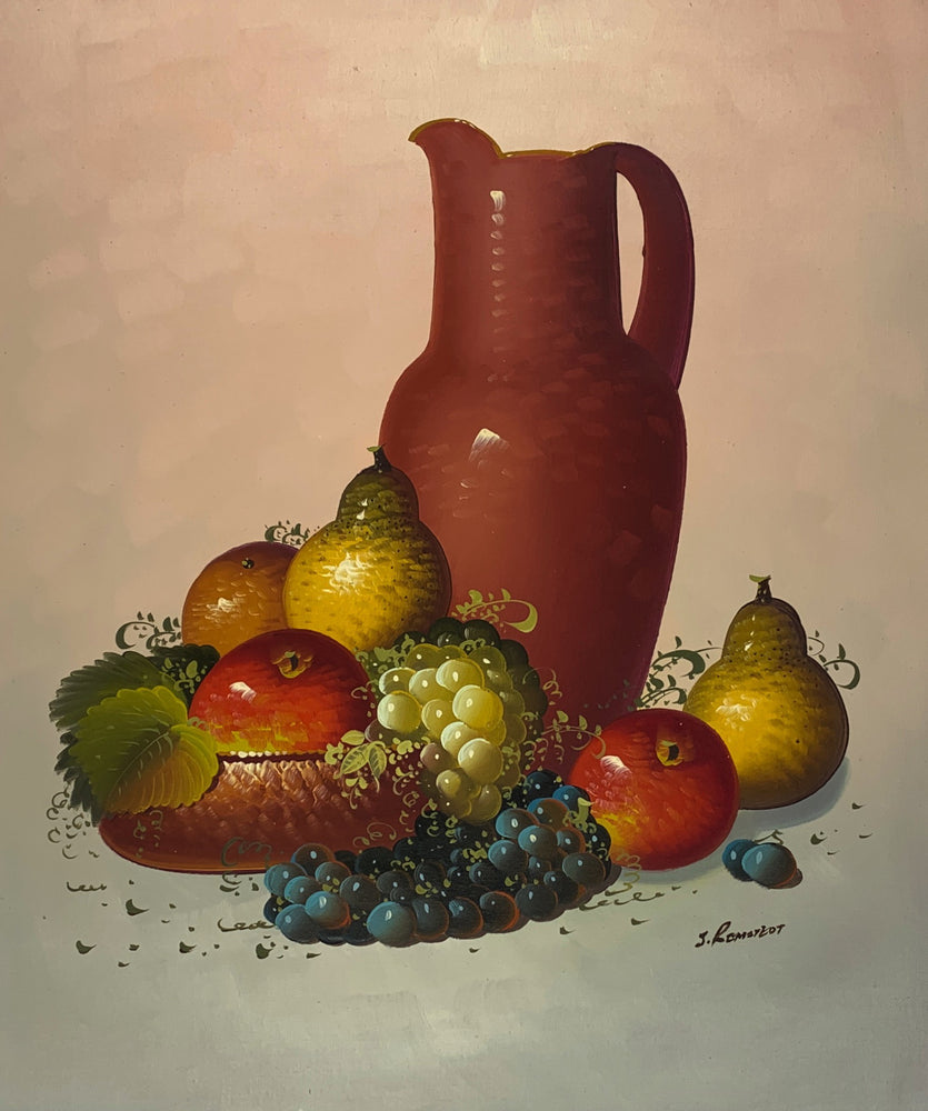 Pot et fruits