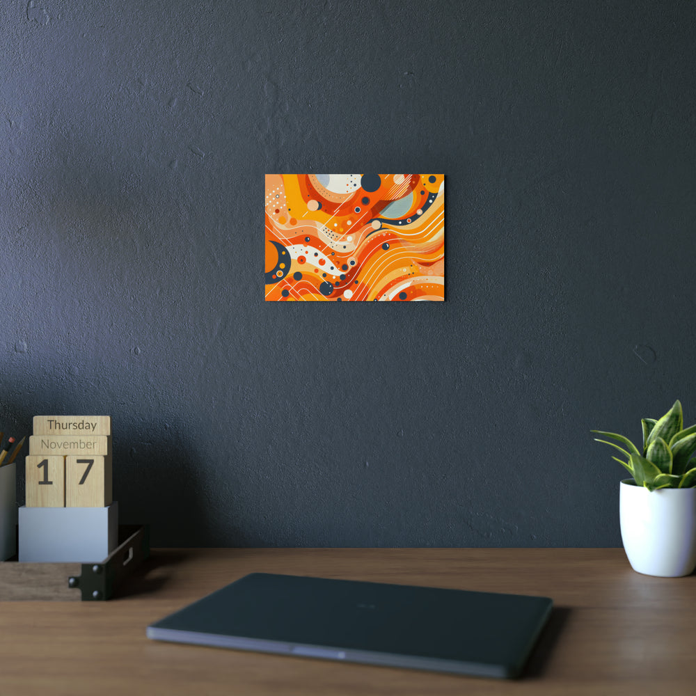 Orange soleil lumineux- Tableau aluminium