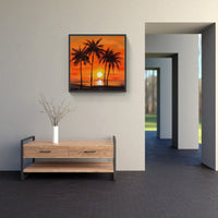 Silhouettes of the Sunset-Canvas-artwall-Artwall