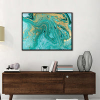 Abstract Marble Gold Canvas