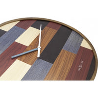 Wood Patch Wall Clock