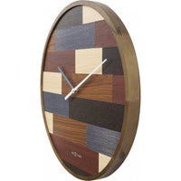 Wood Patch Wall Clock