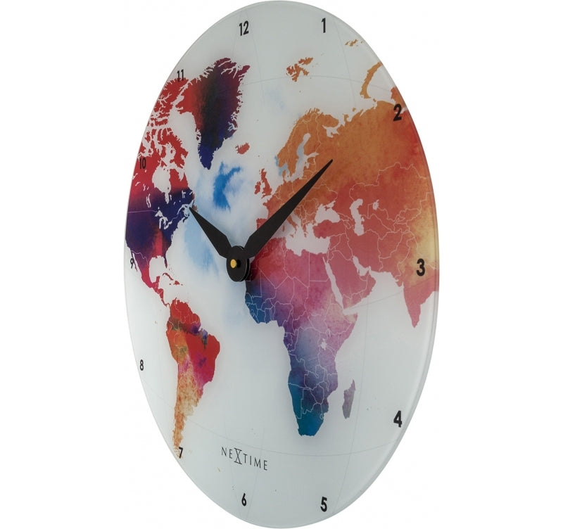 Horloge Murale Moderne Monde