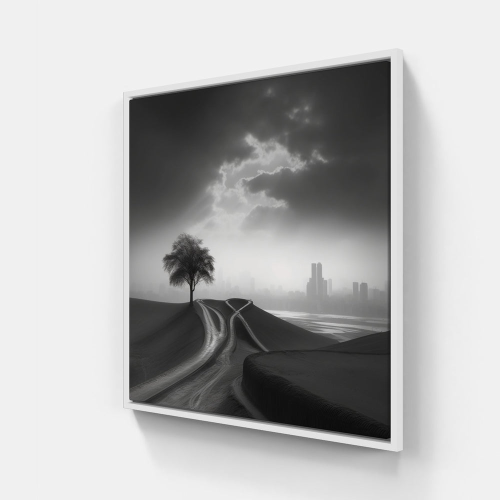 Monochrome Mood Moments-Canvas-artwall-40x40 cm-White-Artwall