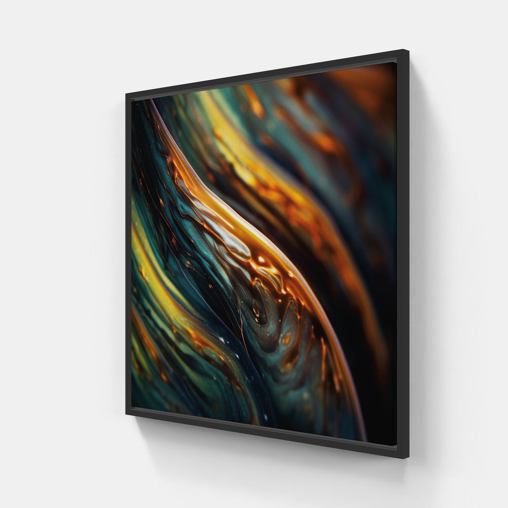 Harmony in Motion-Canvas-artwall-40x40 cm-Black-Artwall