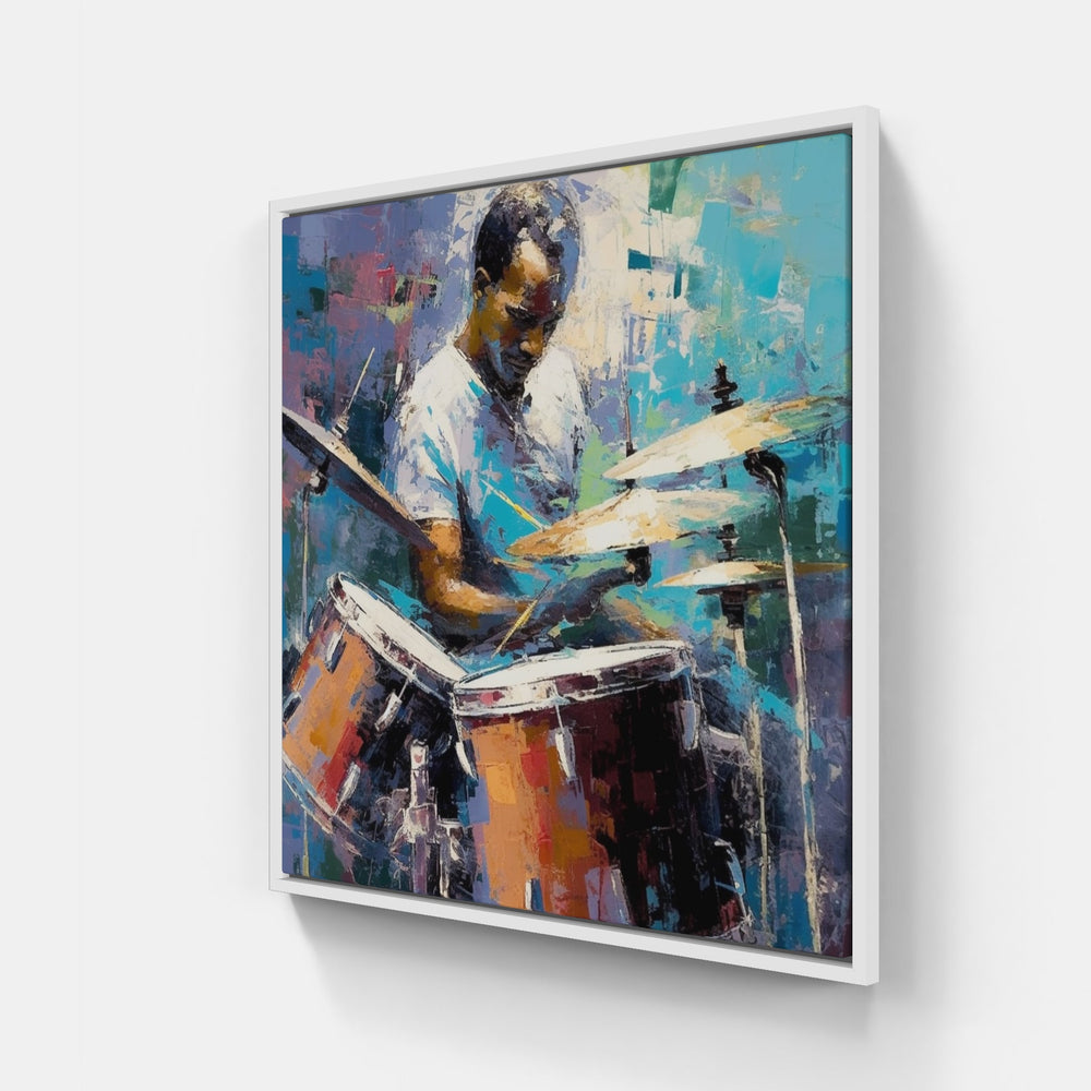 Drummers' Wonderland-Canvas-artwall-20x20 cm-White-Artwall