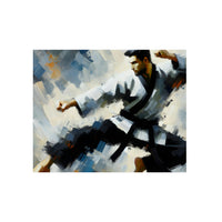 Karate Mouvement Énergie Titanesque- Tableau aluminium