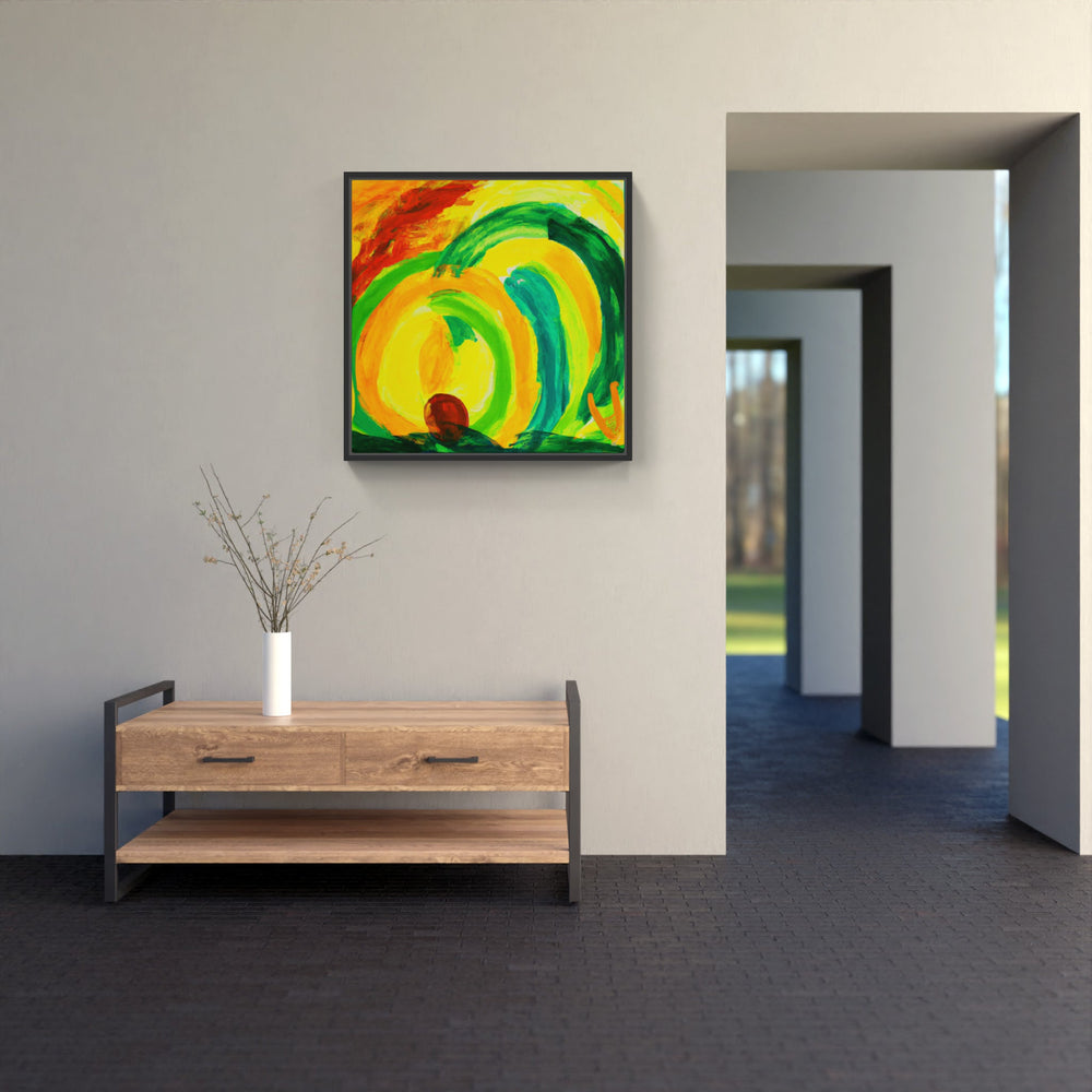 Yellow daffodil sunrise-Canvas-artwall-Artwall