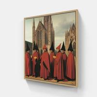 Van Eyck's Renaissance Magic-Canvas-artwall-20x20 cm-Wood-Artwall