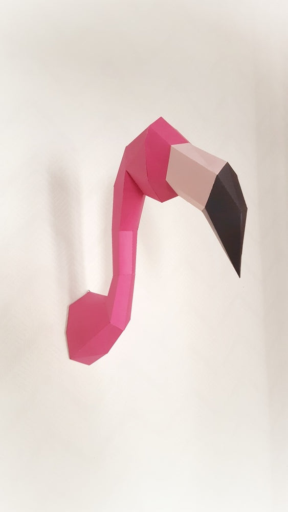 Flamingo Paper Wall Trophy