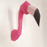 Flamingo Paper Wall Trophy
