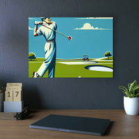 Golf Course Sunrise- Tableau aluminium