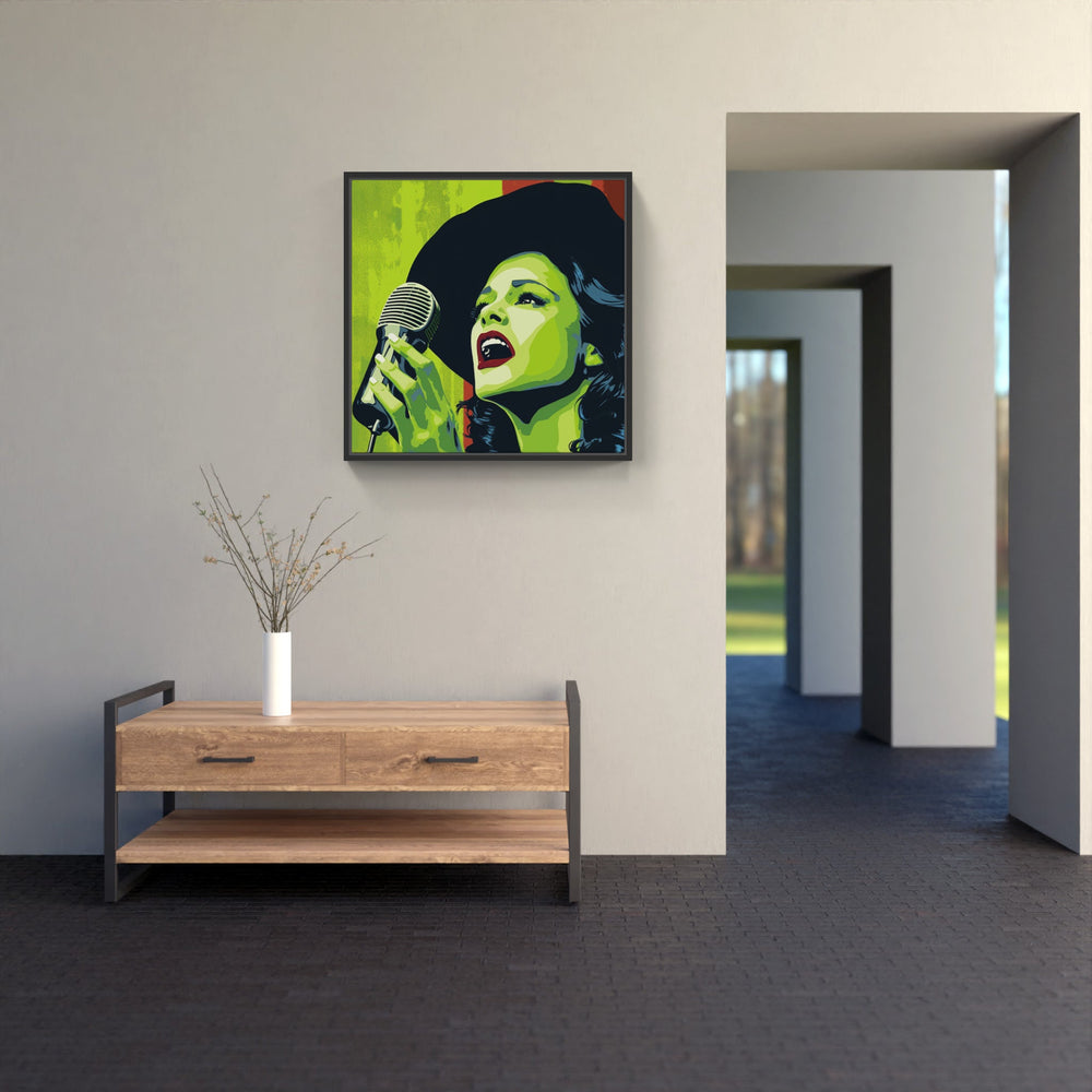 Soulful singer Serenade-Canvas-artwall-Artwall