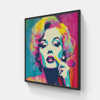 Marilyn Monroe Pop-Canvas-artwall-20x20 cm-Black-Artwall