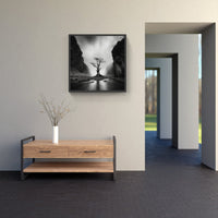 Graceful Black & White Symphony-Canvas-artwall-Artwall