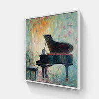 Whimsical Piano Imagery-Canvas-artwall-20x20 cm-White-Artwall