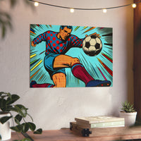 Foot touche goalee.- Tableau aluminium