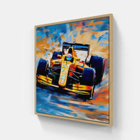 Dynamic Formula 1 Canvas-Canvas-artwall-20x20 cm-White-Artwall