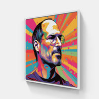 Steve Jobs-Canvas-artwall-20x20 cm-White-Artwall