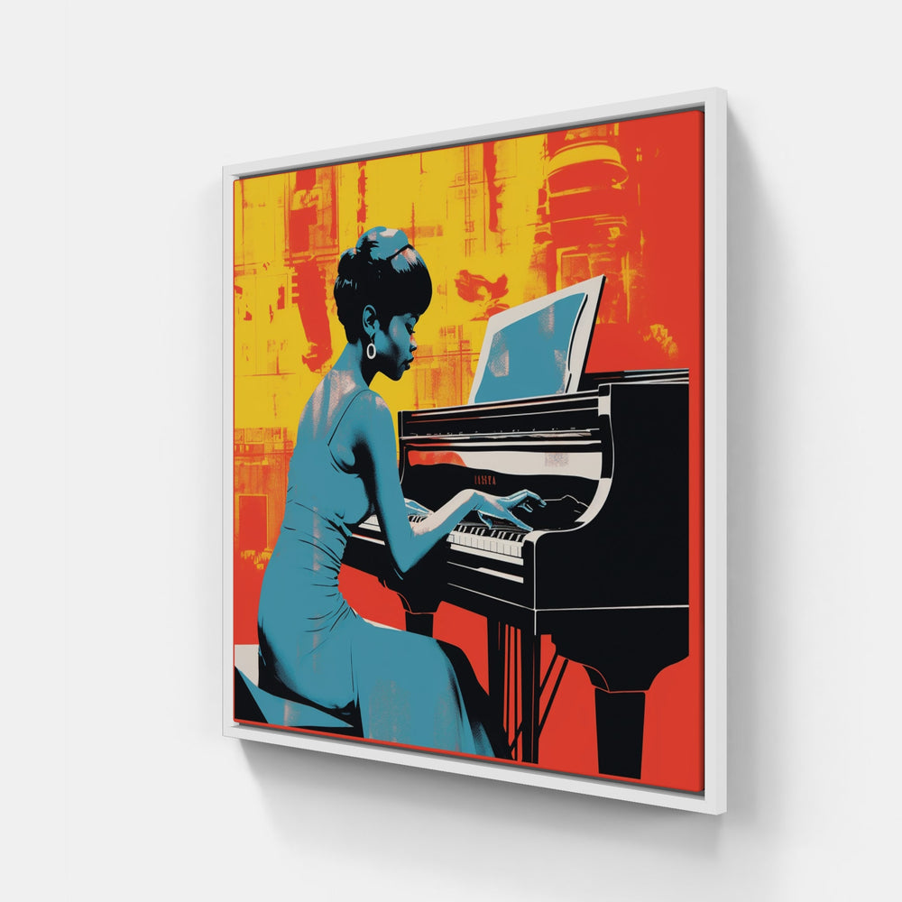 Artistic Piano Symphony-Canvas-artwall-20x20 cm-White-Artwall