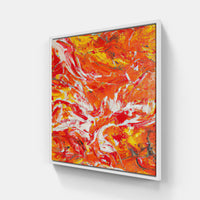 Orange peel dreams-Canvas-artwall-20x20 cm-White-Artwall