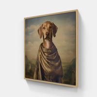 Cheerful Canine-Canvas-artwall-20x20 cm-Wood-Artwall