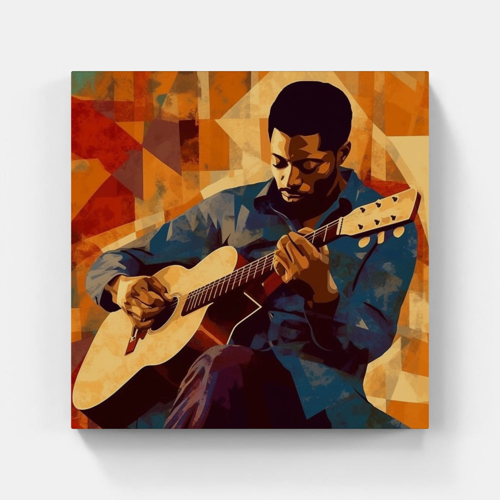 Expressive Guitar Symphony-Canvas-artwall-Artwall