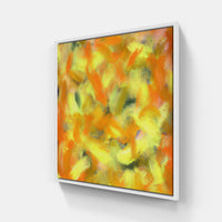 Yellow sunshine smiles-Canvas-artwall-20x20 cm-White-Artwall