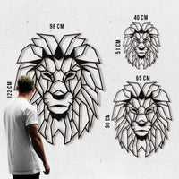 Décoration design métal lion