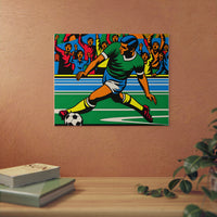 Foot Goal Win Joy- Tableau aluminium