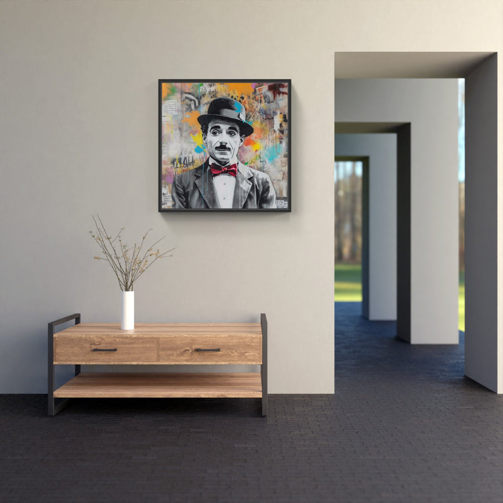 Charlie Chaplin Pop-Canvas-artwall-Artwall