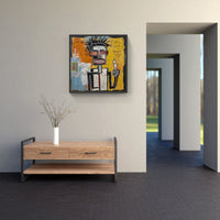 Bold Basquiat Brushstrokes-Canvas-artwall-Artwall