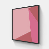 Pink time blossom fragrant-Canvas-artwall-20x20 cm-Black-Fine Paper-Artwall