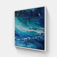 blue shining-Canvas-artwall-20x20 cm-White-Artwall