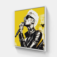 Captivating Vocalist Vibe-Canvas-artwall-20x20 cm-White-Artwall