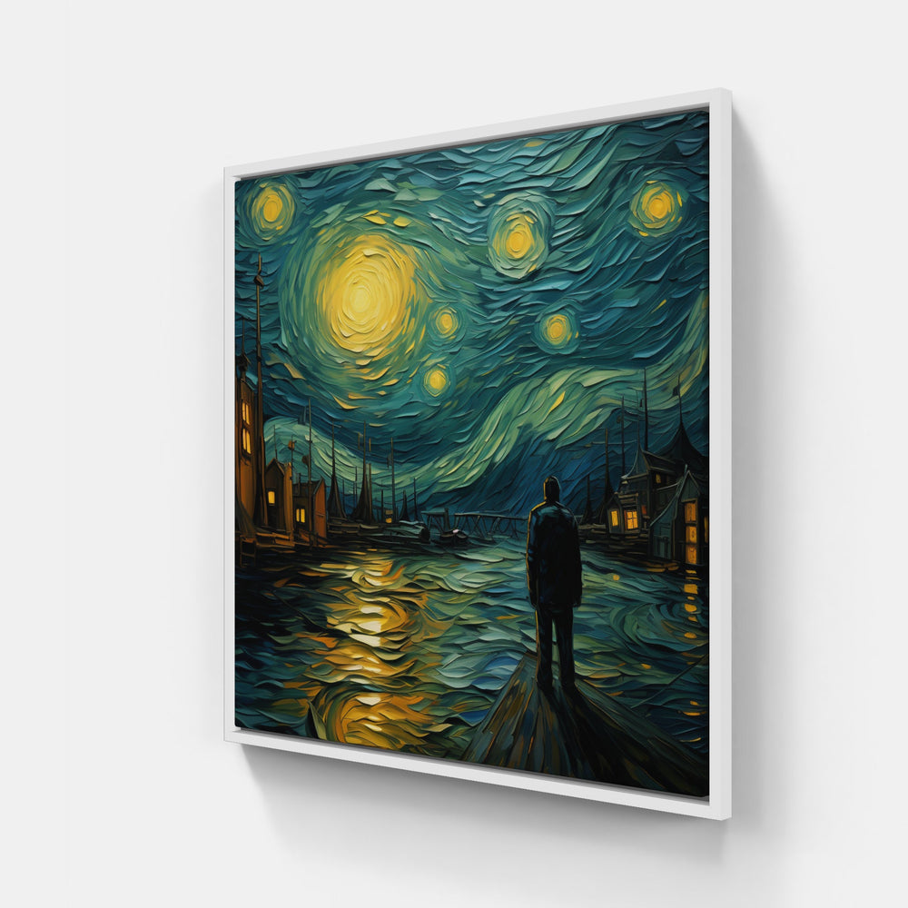 Captivating Van Gogh Landscape-Canvas-artwall-20x20 cm-White-Artwall