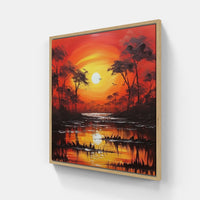 Serene Sunset Masterpiece-Canvas-artwall-Artwall