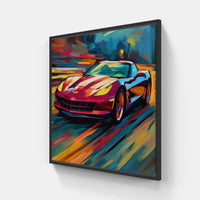 Wheels of Art-Canvas-artwall-20x20 cm-Black-Artwall