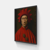 Masterful Van Eyck Technique-Canvas-artwall-20x20 cm-Black-Artwall