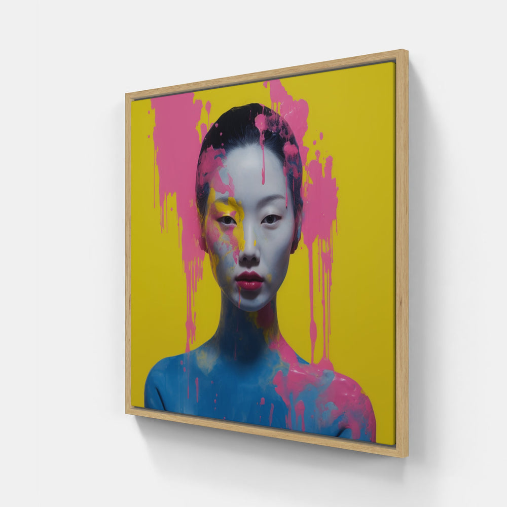 Whimsical Crimson Tango-Canvas-artwall-20x20 cm-Wood-Artwall
