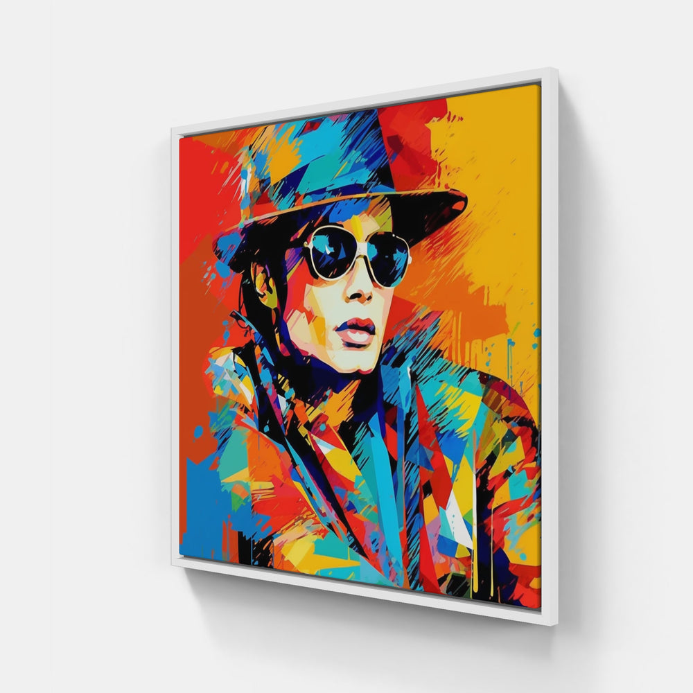 Michael Jackson King-Canvas-artwall-20x20 cm-White-Artwall