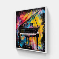 Mellow Piano Harmony-Canvas-artwall-20x20 cm-White-Artwall
