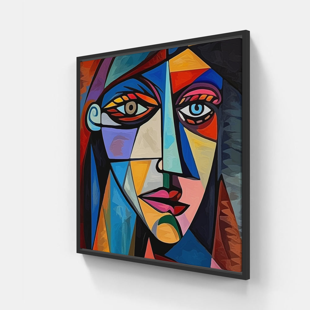 Picasso's Dream-Canvas-artwall-20x20 cm-Black-Artwall