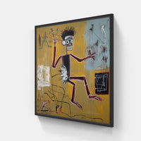 Urban Basquiat Vibe-Canvas-artwall-20x20 cm-Black-Artwall