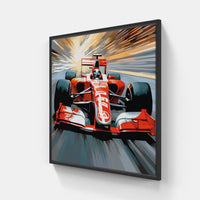 Raceway Rhapsody Formula 1-Canvas-artwall-20x20 cm-Black-Artwall